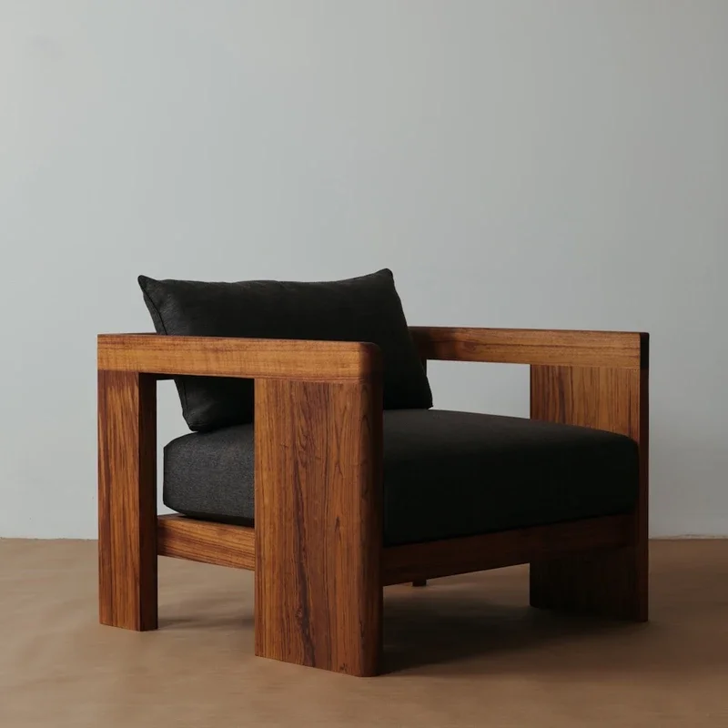 

Индивидуальные деревянные стулья для гостиной, современный дизайн, стулья для отдыха, гостиной, балкон, роскошная мебель для гостиной Sillon