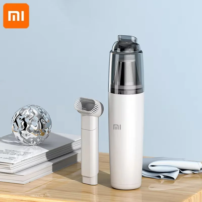 XIAOMI-aspiradora portátil con colector de polvo, potente succión, eléctrica, inalámbrica, para hogar inteligente, limpieza de coche, 130ml