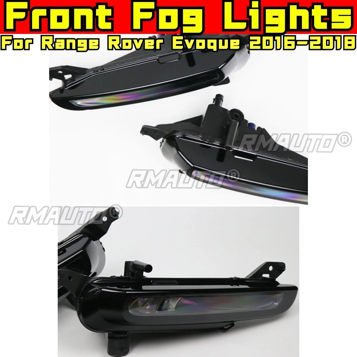 

For Range Rover Evoque 2016-2018 Exterior Accessories Front Fog Lights Front Driving Lamp Halogen LED Bulbs Chin Body Kit