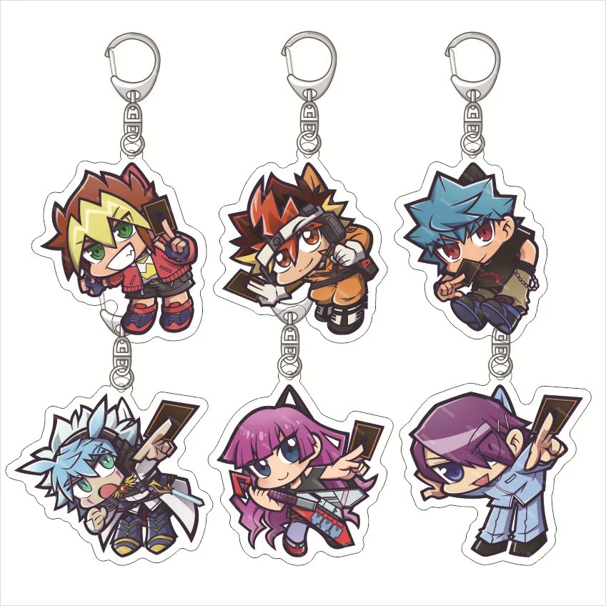 Link Vrains Playmaker Fun Keychain Creative Pendant Friends School Gift Fans Bag Charms Classic Tale Card Game Related Products