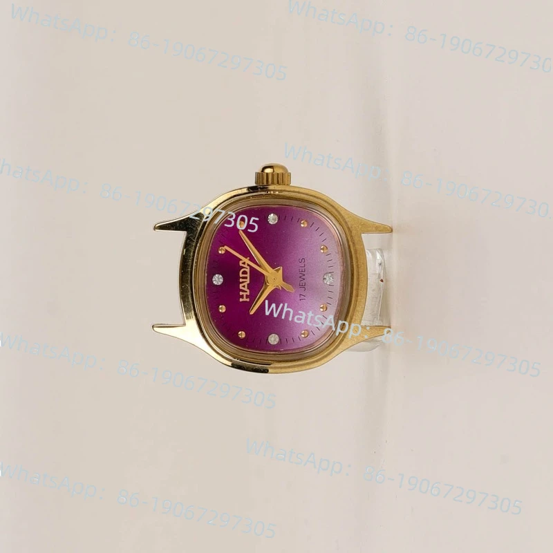 

Домашняя брендовая женская модель Haida в стиле ретро, маленькая ниша, цветная овальная ручная механическая женская модель (бесплатный ремешок)