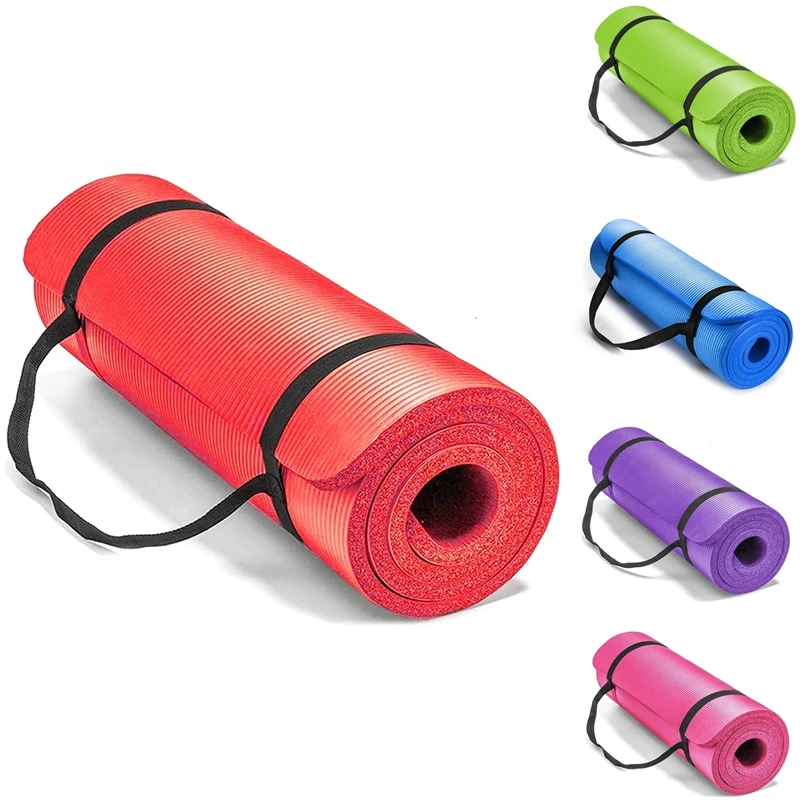 

Top!-Yoga Mat For Women And Men Non Slip Exercise Mat Home Gym Equipment For Fitness, Gymnastics & Pilates (10 Mm)