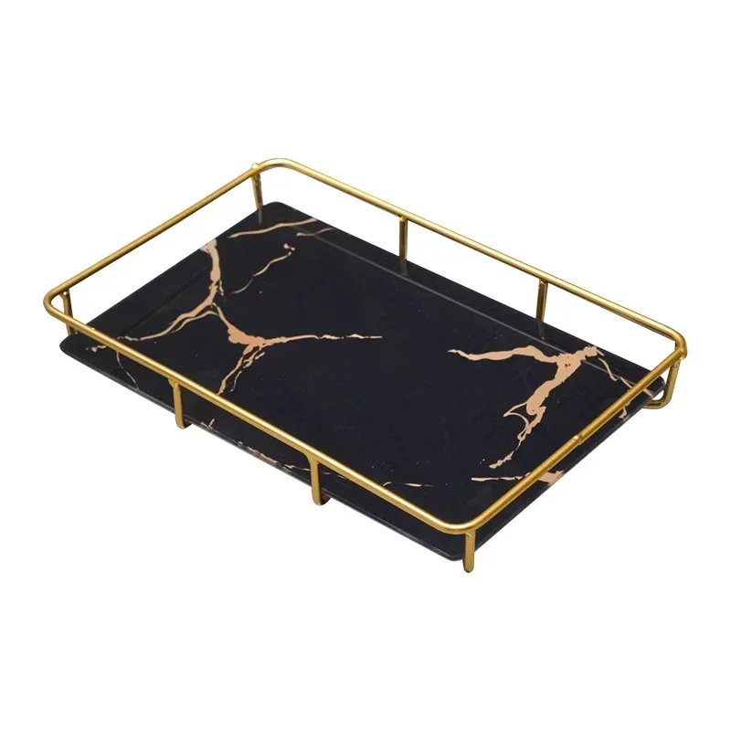 New Light Luxury Style Bathroom Toilet Washbasin Cosmetic Box Storage Rack Storage Rack Washbasin Desktop Tray Storage Items