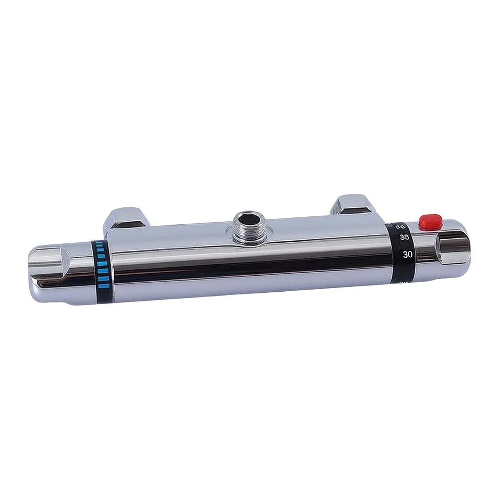 Thermostatic Shower Faucet Concealed Installation Dual Lever Brass Mixer Valve for Precise Hot Cold Water Flow