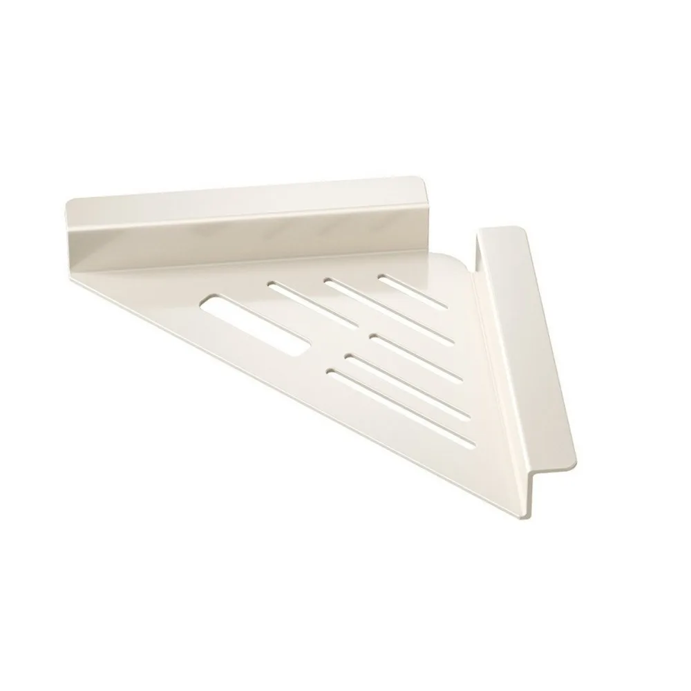 Carbon Steel Sink Corner Rack Triangular Non-Slip Sink Sponge Holder Space Saving Hollowed Dishcloth Sponge Stand