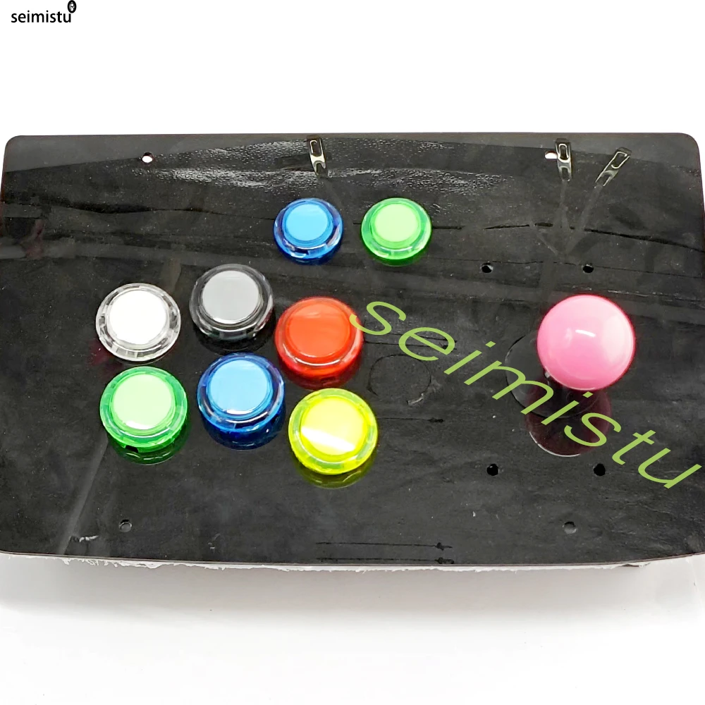 10 Stück klare Drucktaster 24 mm 30 mm langlebig Multicade Videospielkonsole Kopie Sanwa Obsc Hitbox Controller Tablero Arcade PC Neo G – Detail 8