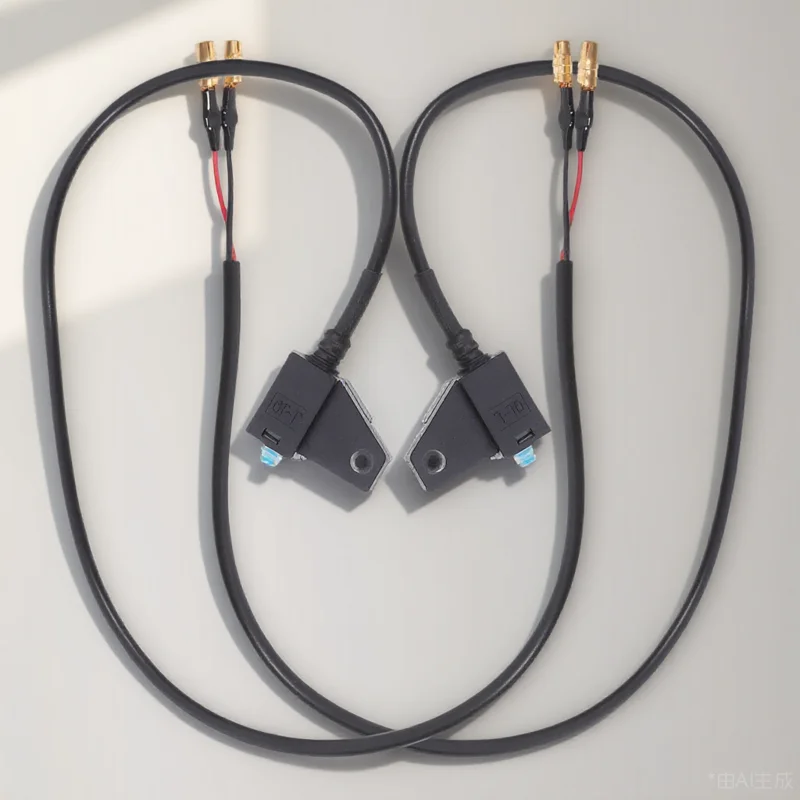 

Waterproof Brake Switch for Motorcycle Electric Bike with Durable Rubber Material Reliable Design Replacement Wire Enhances