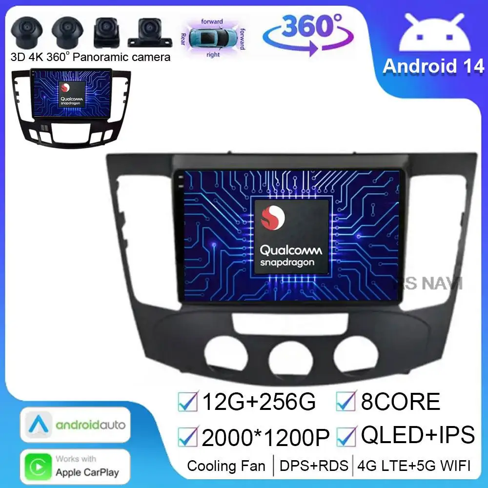 

Android 14 For Hyundai Sonata NF 2008 - 2020 Multimedia Navigation GPS Car Radio Video Player No 2din BT Head Unit BT DSP Stereo