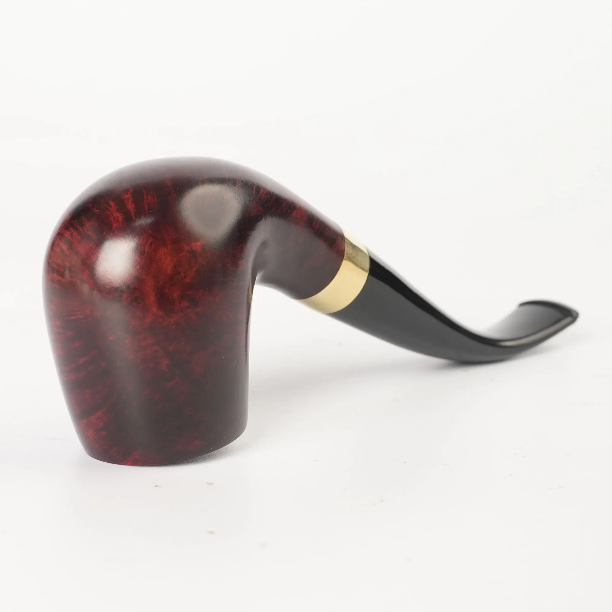 JIBILL Briarwood Tobacco Pipe Classic Sherlock Holmes Pipe 3mm Pipe Channel Father\'s Day Gift Acrylic Pipe Mouth Solid Wood Bowl