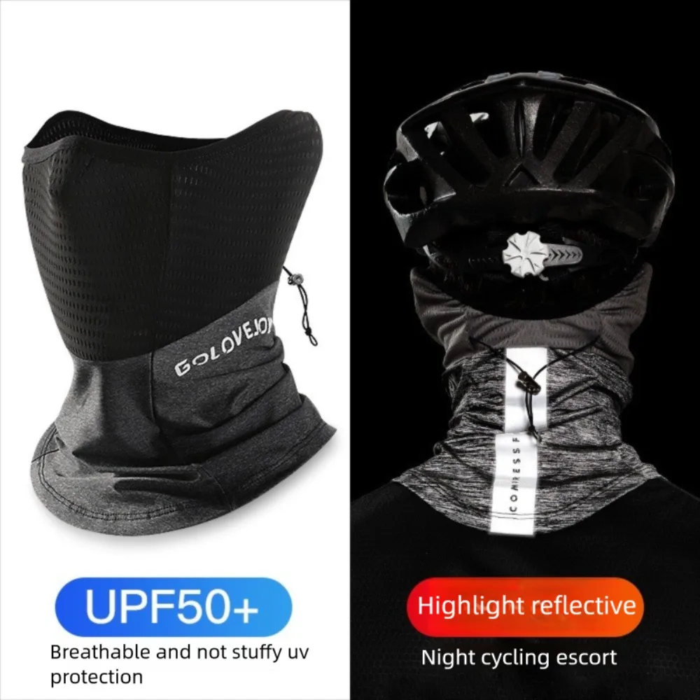 قناع بارد للحماية من أشعة الشمس فوق البنفسجية، قناع ركوب الدراجات من الحرير الجليدي المسامي، قناع رجالي سريع الجفاف وماص للعرق #1