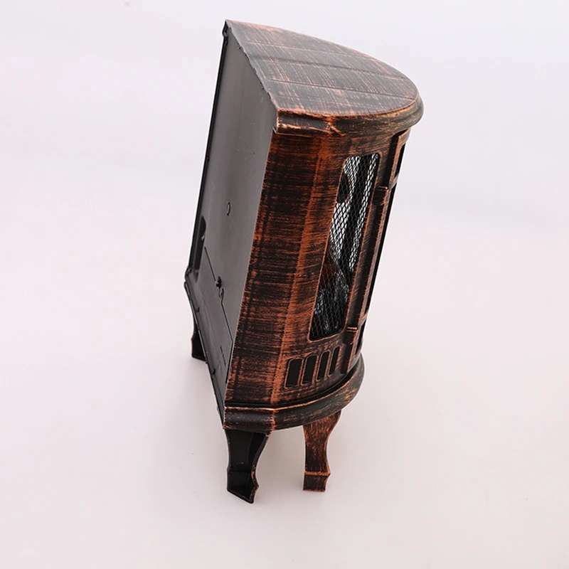 미니 LED 벽난로 빈티지 장식 랜턴, 실내 야외 테이블, 거실 가을 장식, USB/배터리 작동