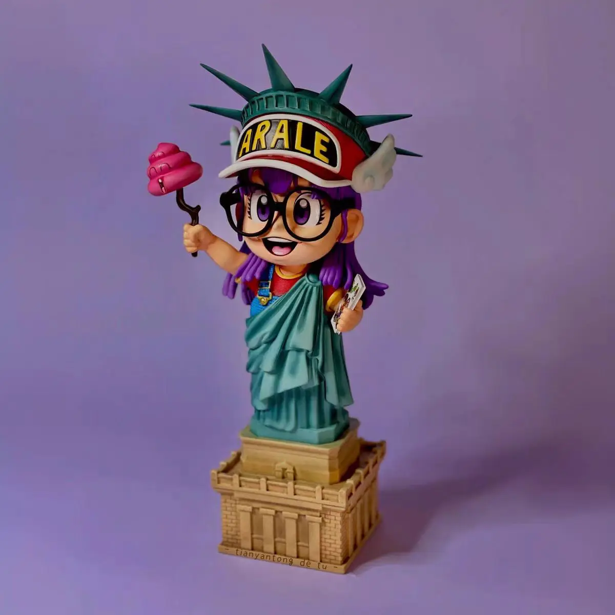 Anime Dr. Slump Figure Arale Cos Statue Of Liberty Figures Cute Pvc Statue Model Doll Collection Desk Decoration Kids Toy Gifts