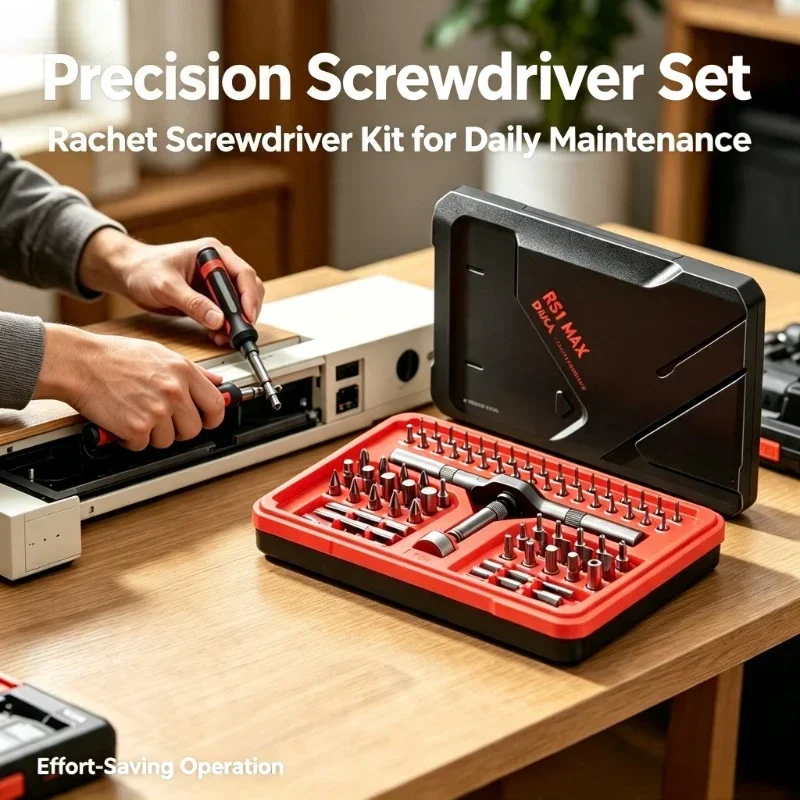 DUKA RS1 Max Forward Reverse Ratchet Screwdriver Set High Hardness Bits Hand Repair Tool Kit