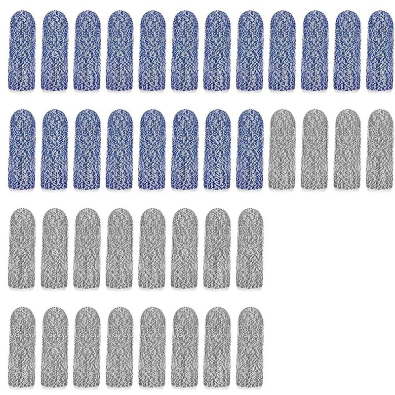 

New 40 Pcs Finger Cots Cut Resistant Protector Anti Cut Fingertips Finger Sleeve Reusable Finger Covers Thumb Finger