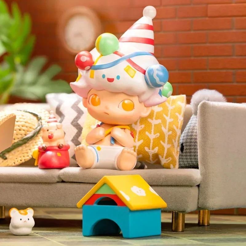 POP MART DIMOO Pet Vacation Series Mystery Box - Figur Anime Lucu Blind Box Kado Koleksi Hiasan Meja Boneka Koleksi