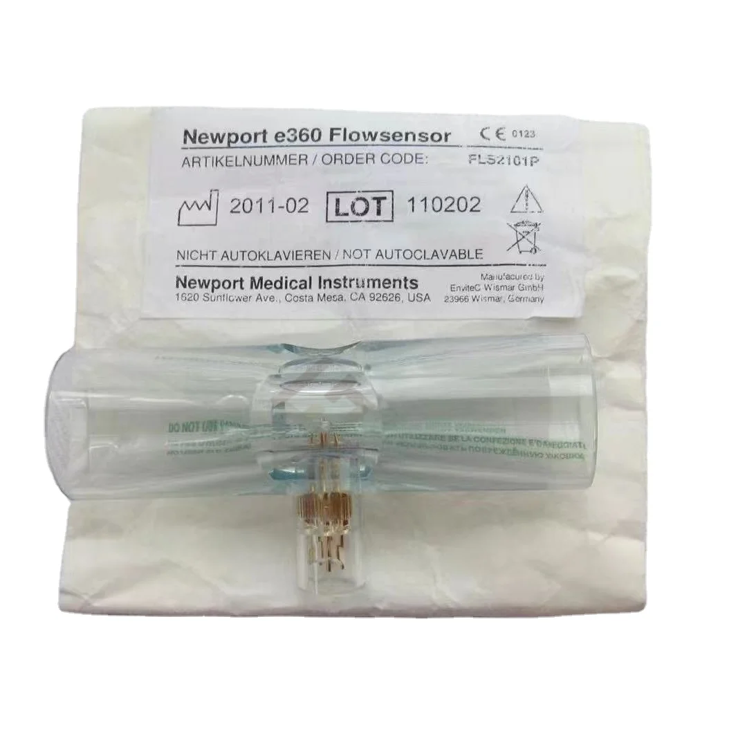 

Newport FLS2101P Respiratory Flow Sensor Low Pressure Drop Compatible with Drager Evita Servo-i