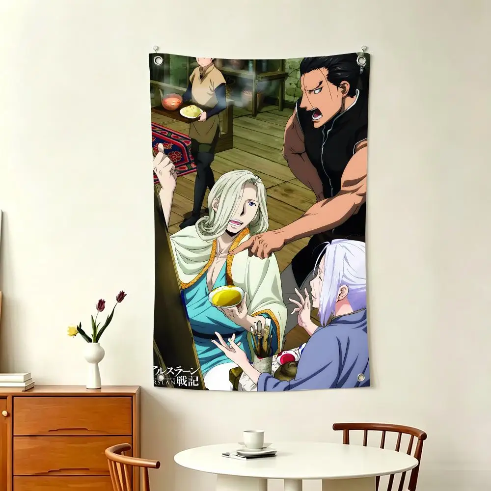 Seinen Manga T-The Heroic Legend of Arslan Flags Home Decor Wall Hanging Vertical Flags Indoor Outdoor