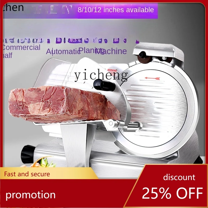 

HXL Cooked Beef Slicer Commercial Semi-automatic Hot Pot Restaurant Meat Slicer Electric Sliced Meat Machine