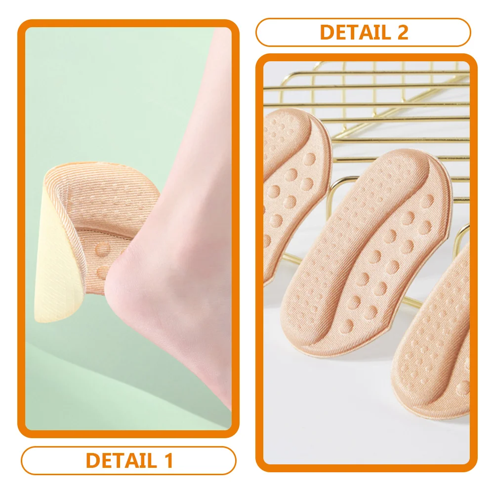 

Heel Liners Self-Adhesive Non-Slip Shoe Pads High Heel Inserts For Women Men Breathable Foot Care Tool Pads