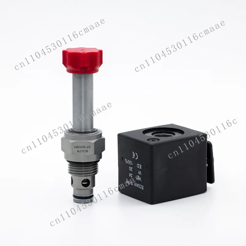Threaded Cartridge Valve HSV08-28 Poppet Valve Two-position Two-way Solenoid Valve EP-08W-31 Two-way Cut-off Normally Closed