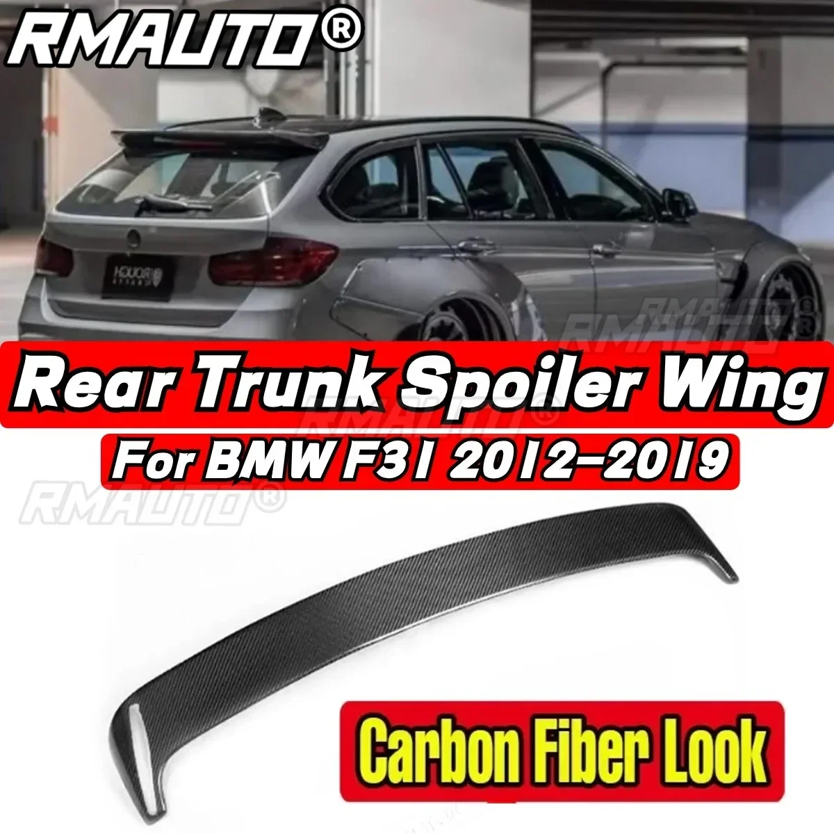 Car Rear Roof Spoiler Car Rear Spoiler Body Kit For BMW F31 2012-2019 BMW 3 series Wagon 320i Touring Car Accessories