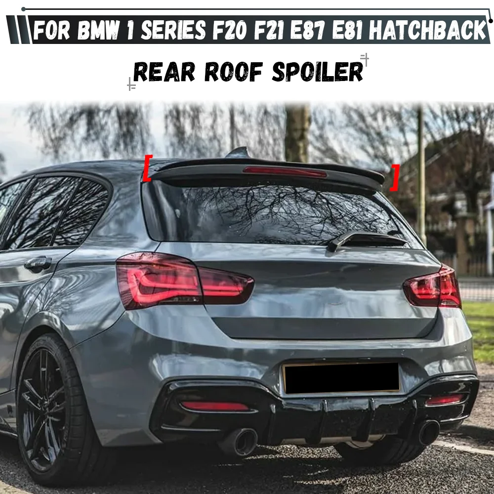 For BMW 1 Series F20 F21 E87 E81 Hatchback 116i 120i 118i M135i M140i Rear Spoiler Caps Extension Rear Wing Bodykits Tuning