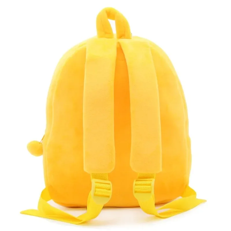 3-5 Years Old Children's Shoulder Backpack Cartoon Animal Plush Kindergarten School Bag Yellow Duck Christmas Gifts for Boy Girl