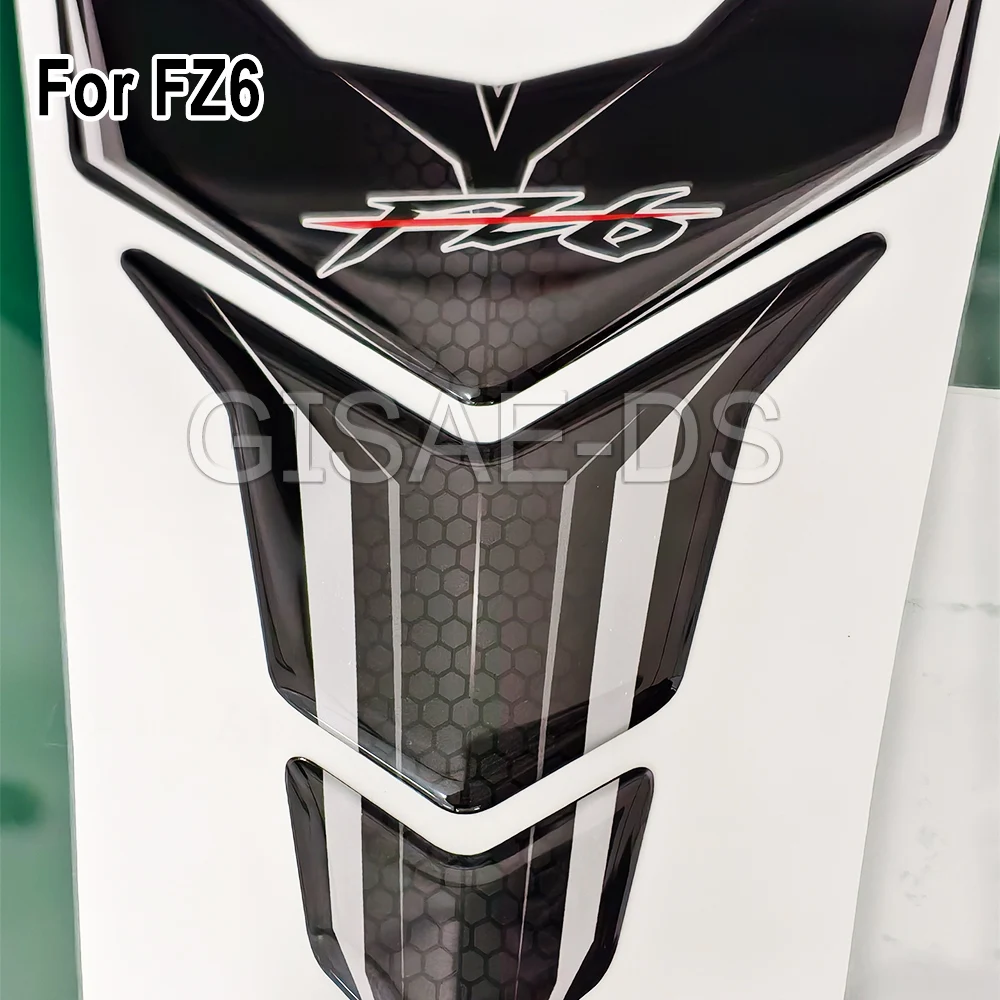 Tank Pad Protector 3D Sticker Decals Gas Fuel Oil Kit Knee For YAMAHA FZ 6 FZ6 fz6  Accessories Fairing Fender view 3