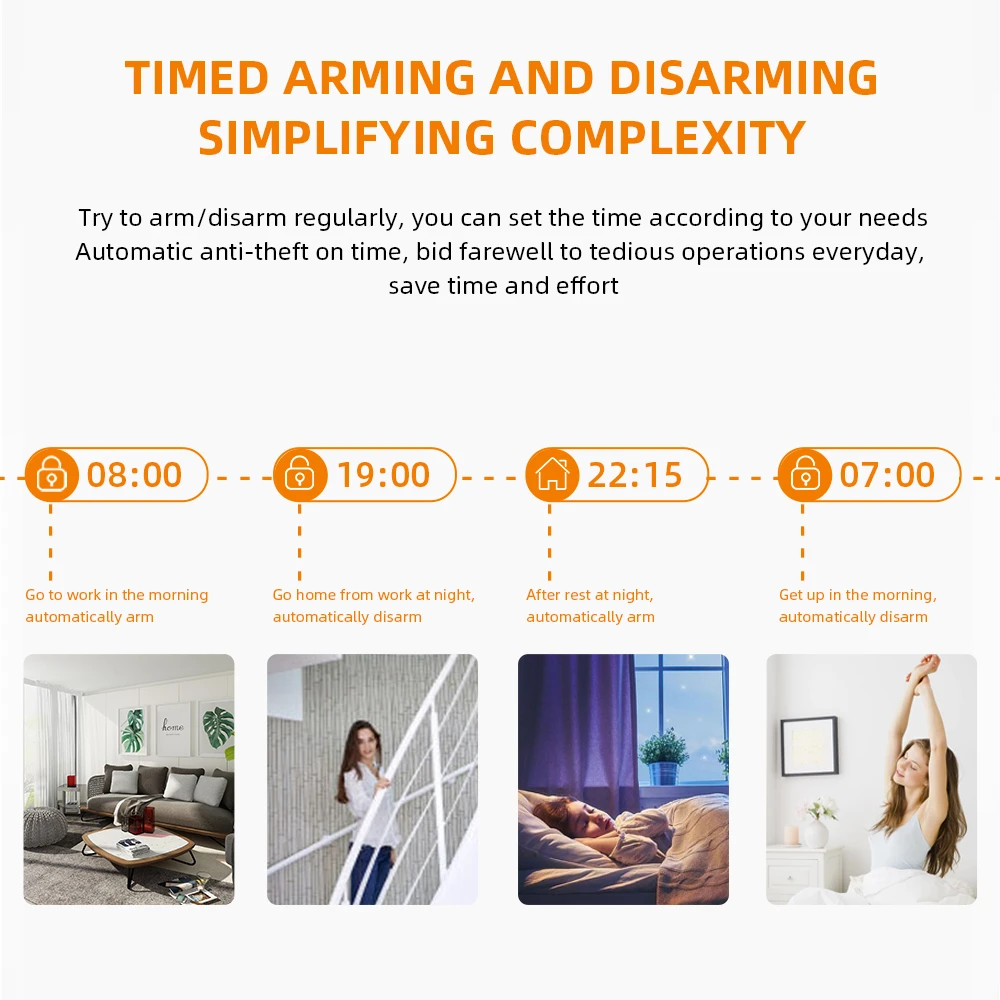 Tuya WiFi Smart Sound Light Siren Sensor 80dB Smart Life Remote Control Siren Home Security System Work with Alexa Google Home