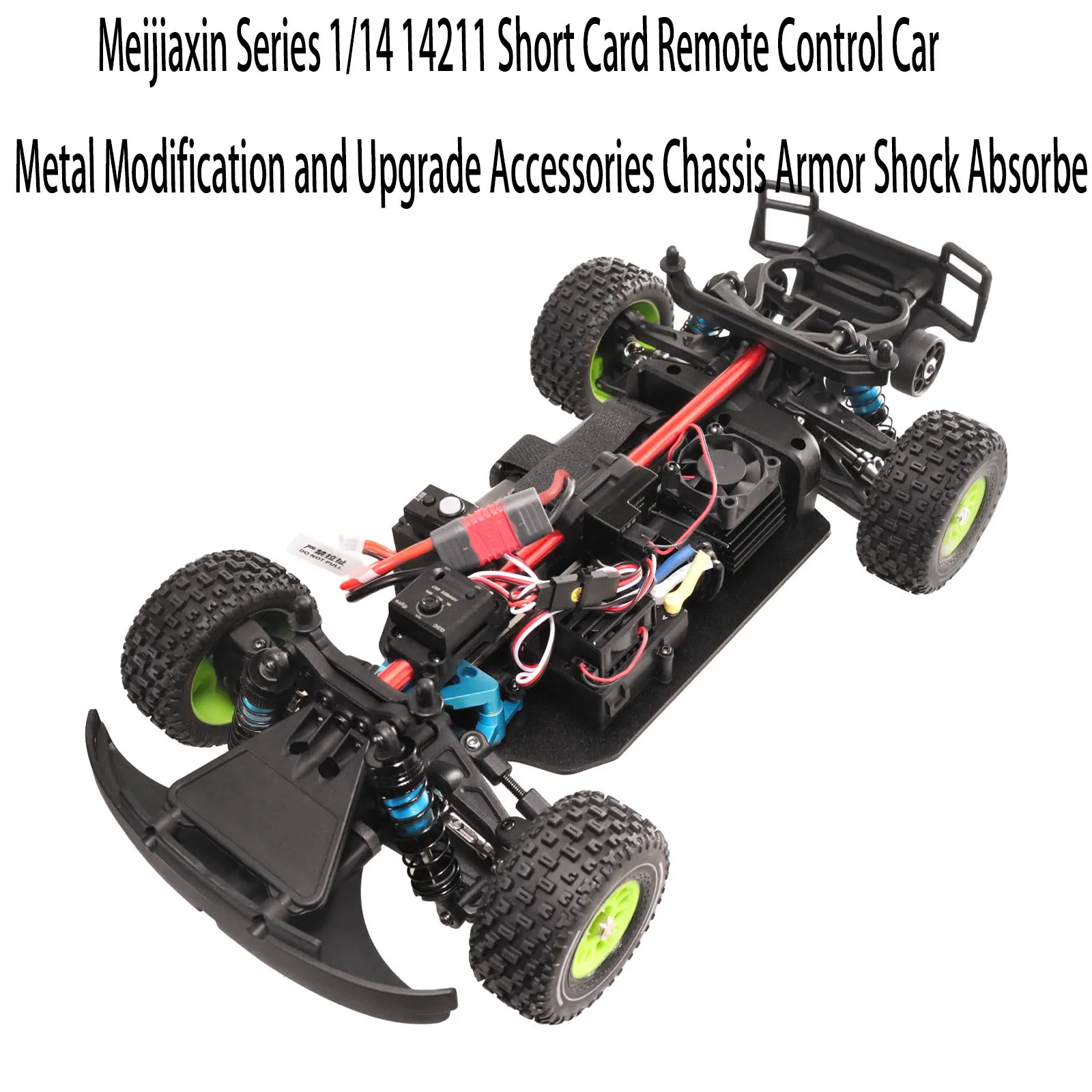 Meijiaxin Series 1/14 14211 Short Card Remote Control Car Metal Modification and Upgrade Accessories Chassis Armor Shock Absorbe