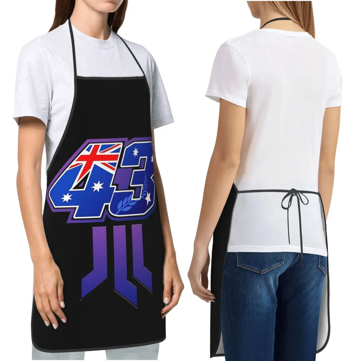 Jack Miller Number 43 Apron Chef Cooking Baking Tablier Bib Kitchen Cleaning Pinafore for Women Men Gardening