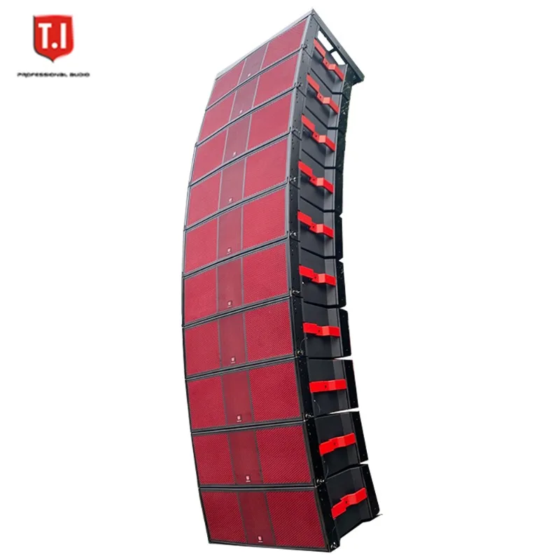 Dual 15 Inch Three-Way Line Array Speaker, High Performance Professional Stage Audio System for Church Live Music Events
