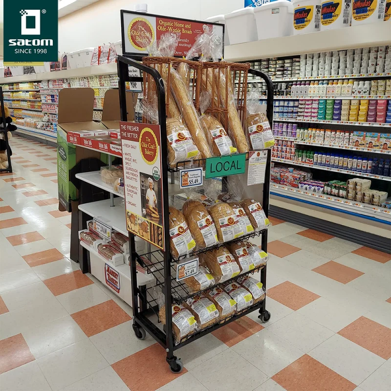 custom.Snack Photo Chip Merchandise Display Stands Showcase Shelf Posm Promotion Display