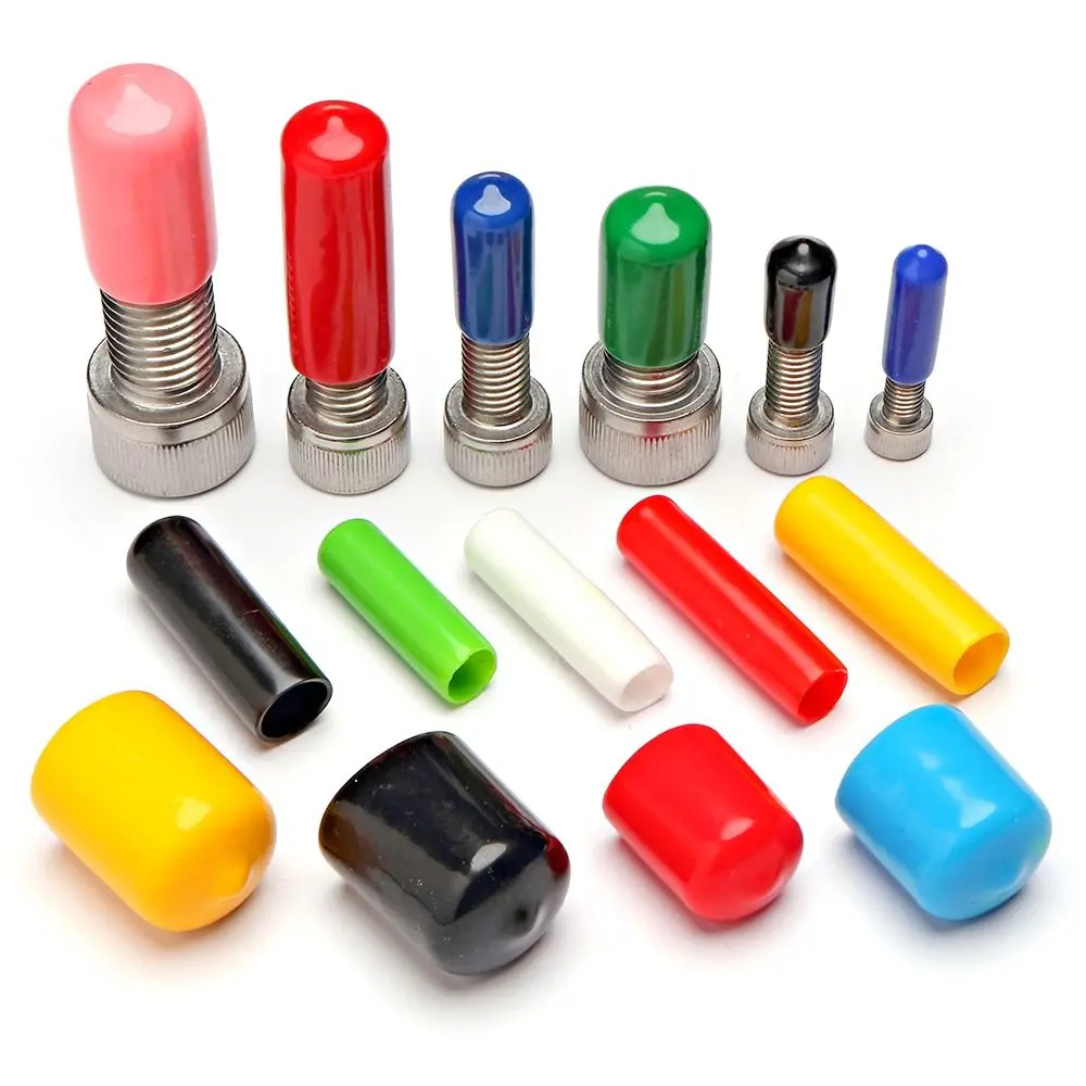 10pcs 1.55mm-5.5mm Soft Cover Silicone Rubber Cap Thread Protection Nut Seal Sleeve Stopper Plug