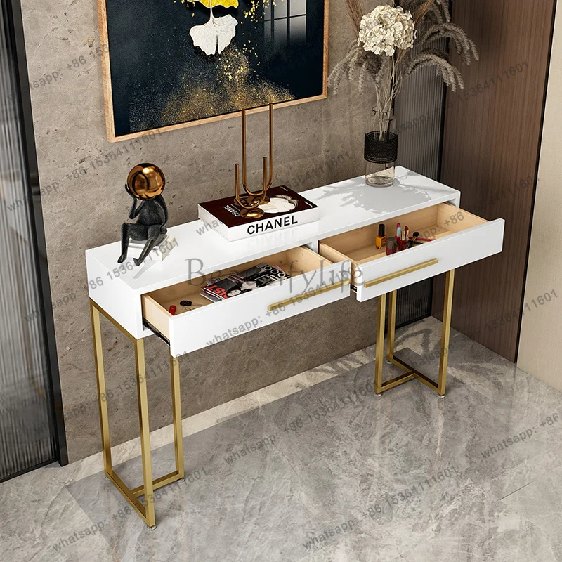 

Design Nordic Console Tables Furniture Luxury Modern Senior Corner Table Simple Gorgeous Mesa De Entrada Furniture Living Room