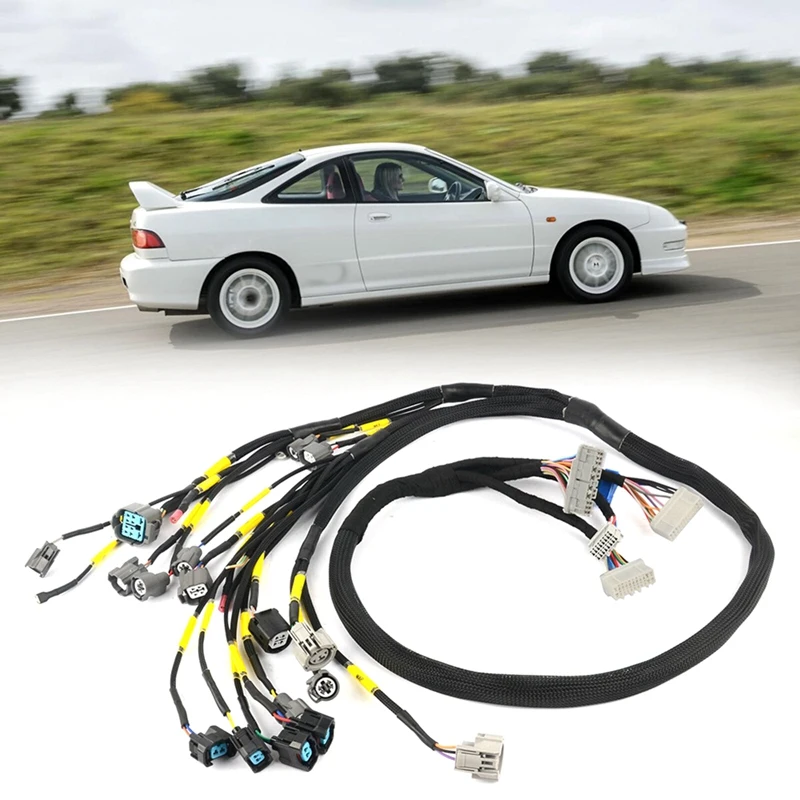 

CNCH-OBD2-1 Engine Motor Wiring Harness Accessories For Honda Civic Integra B16 B18 D16 EK EG EM Tucked OBD2 Budget D & B-Series