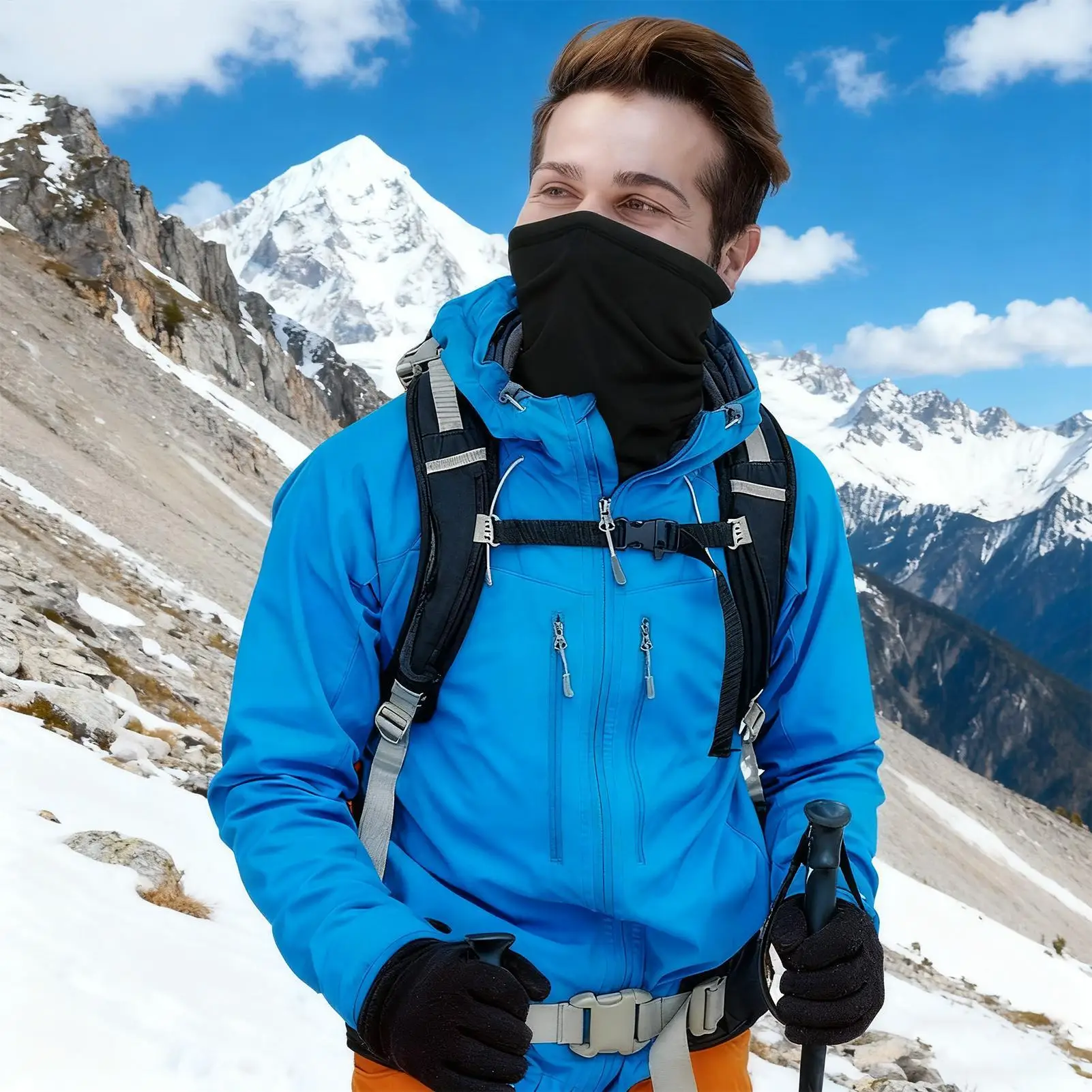 دراجة نارية الرقبة الجراب 2 قطعة واقي الوجه الحرس في الهواء الطلق الرقبة الحرس للكبار الرجال تشغيل ركوب الصيد في الهواء الطلق دراجة نارية الباردة