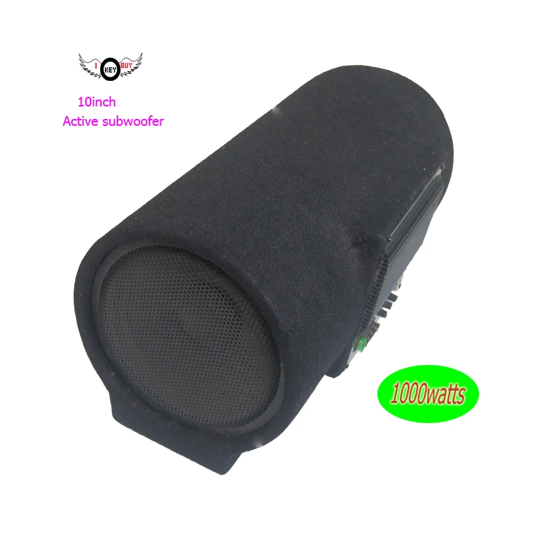 

10Inch Car Audio Speaker I KEY BUY 12V Max 1000Watts Tube Hifi Active Truck Auto Van Boom Box Loudspeakers Subwoofer