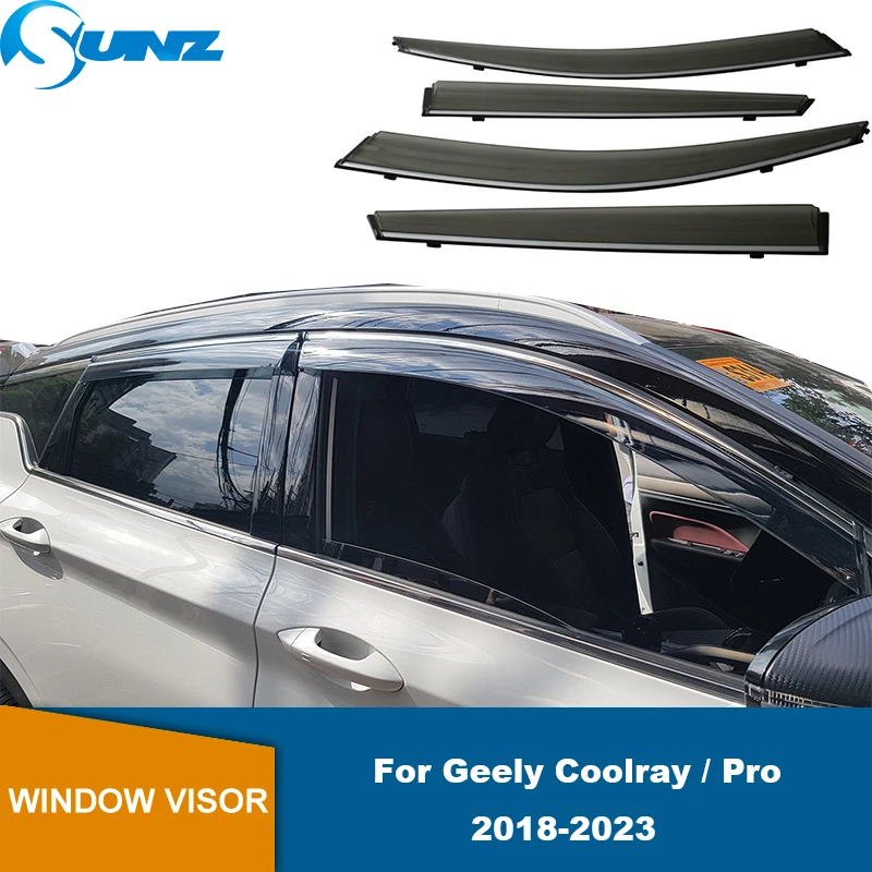 

Car Door Visor For Geely Coolray / Pro 2018 2019 2020 2021 2022 2023 Window Visor Awning Shelter Shades Sun Rain Deflector Guard