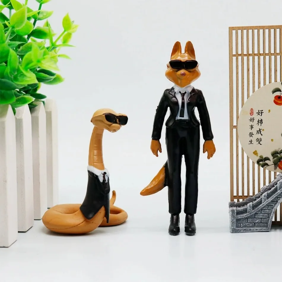 6 teile/satz Film The Bad Guys action figur Spielzeug Kawaii Wolf Piranha Schlange Shark Tarantula Anime Puppe PVC Tier Spielzeug geschenk