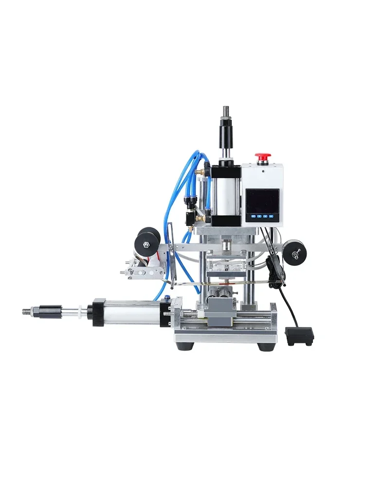 Nordic Pneumatic Lipstick Shell Cylindrical Pen Wood Wooden Stick Garden Plastic Rod Bronzing Embossing Branding Machine