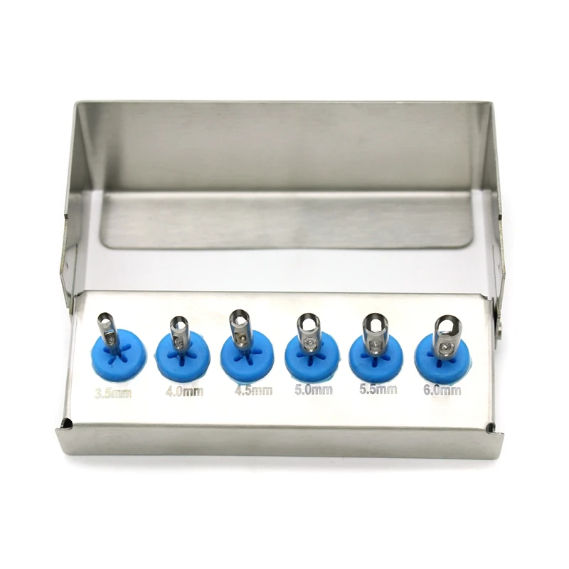 

1set Dental Implant Bur Drill Tissue Punch kit Stainless Steel Planting Tools Surgical Instrument Suitable for Low Speed Machine