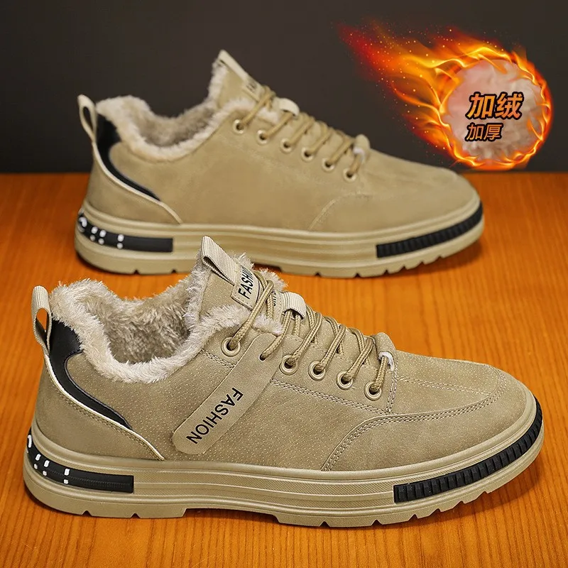 

Men's Vulcanized Shoes Winter Casual Sneakers Comfortable Work Shoes for Men Breathable Soft Sole Safety Shoes Men Work Footwear