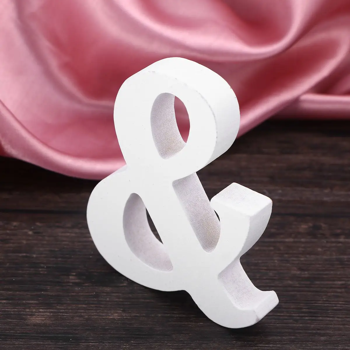 Wooden Symbol White Alphabet Home Wooden Symbol nament Wedding Party Decoration Crafts Sewing Accessories DIY