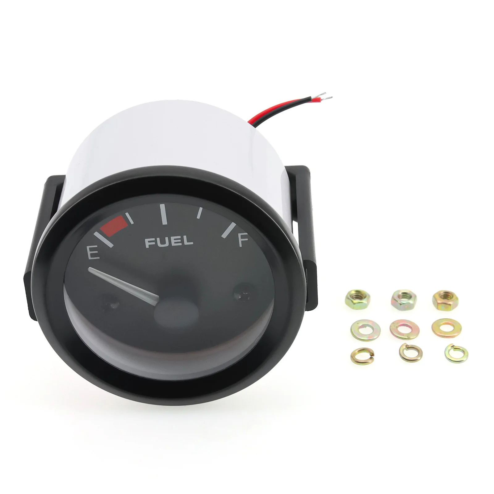 Universal Auto Car 52mm Fuel Level Gauge Oil Gauge Meter 240-33 ohm White LED Light Pointer Fuel Gauge Indicator Petrol 12V DC view 6