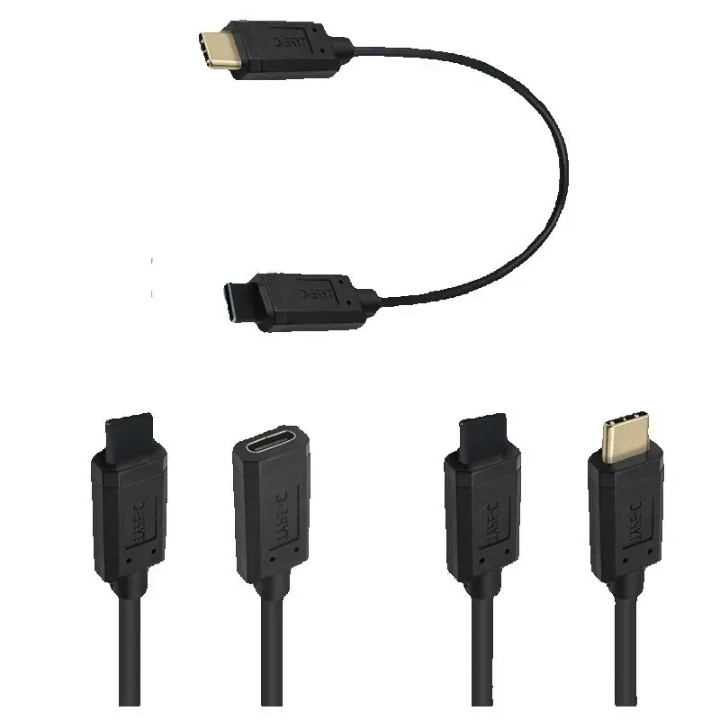 Conector de cable de prueba resistente al desgaste Cable USB tipo c macho y macho/hembra 10GBPS 30cm