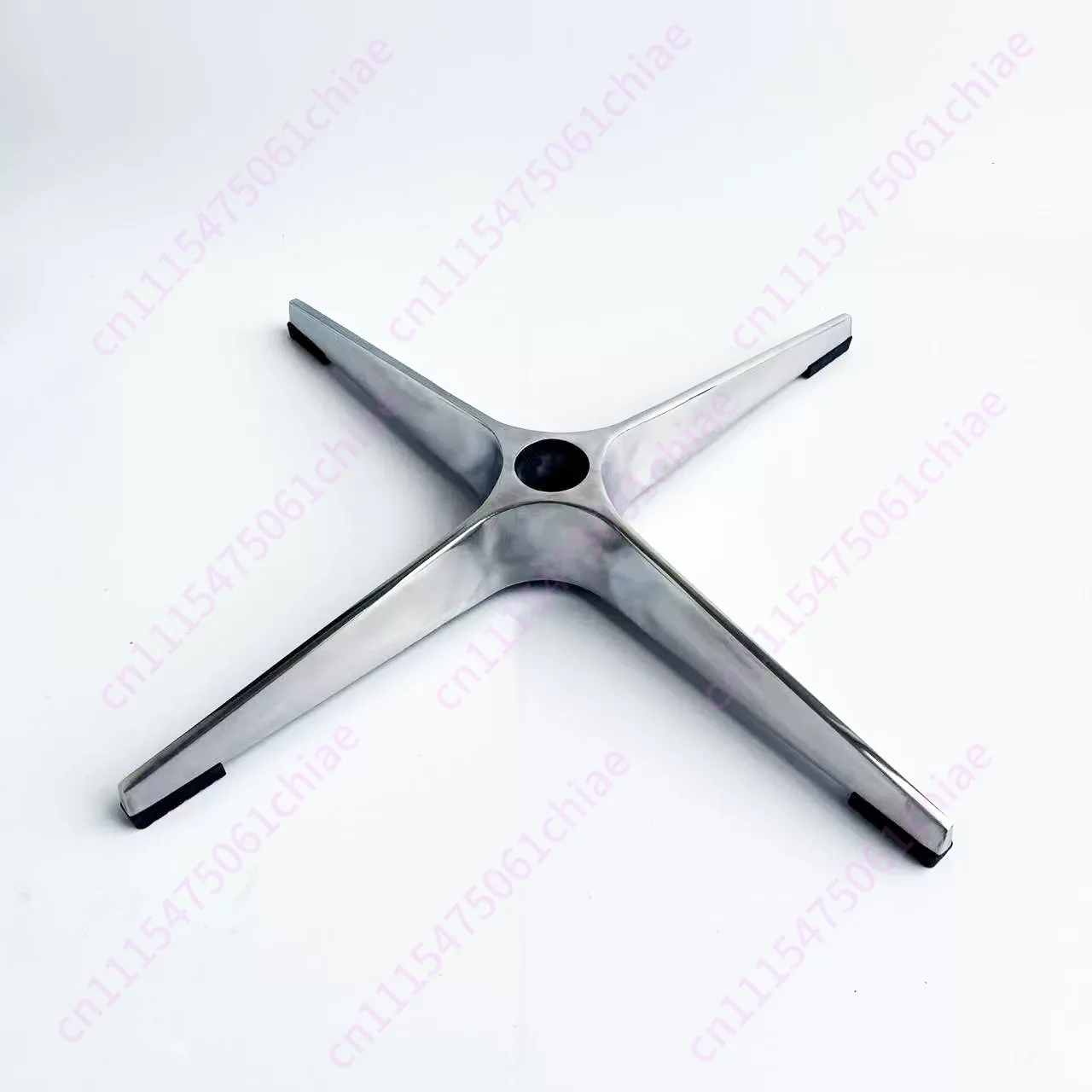 Thickened Aluminum Alloy Four Star Cross Leg Chassis Swivel Chair Base Replacement Accessory for Office Chair Table Furniture