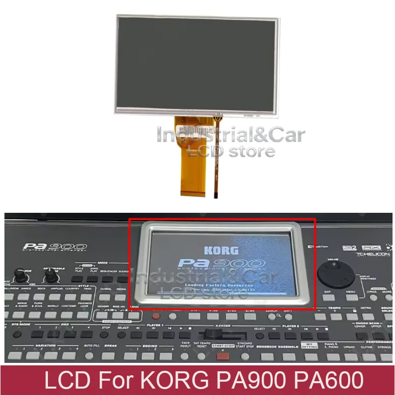 

Original New LCD Display Screen With Touch Panel For Korg PA600 Korg PA900 LCD Replacement For Korg PA600 PA900