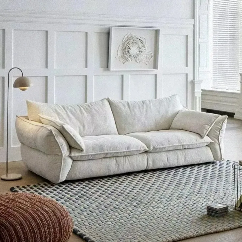 Beige Aesthetic Living Room Sofas Designer Quality Oversized Cloud Living Room Sofa Luxury Lazy Couch Wohnzimmer Home Furniture