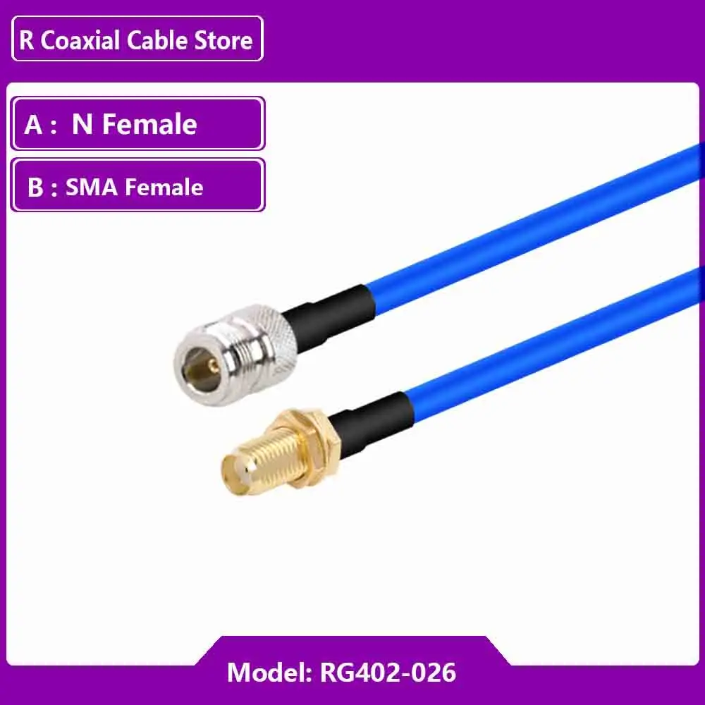 Kabel Adapter RF typu RG 402 wpół elastyczny kabel typu N męski/żeński do SMA 50 omów RF koncentryczny przedłużacz z Pigtail